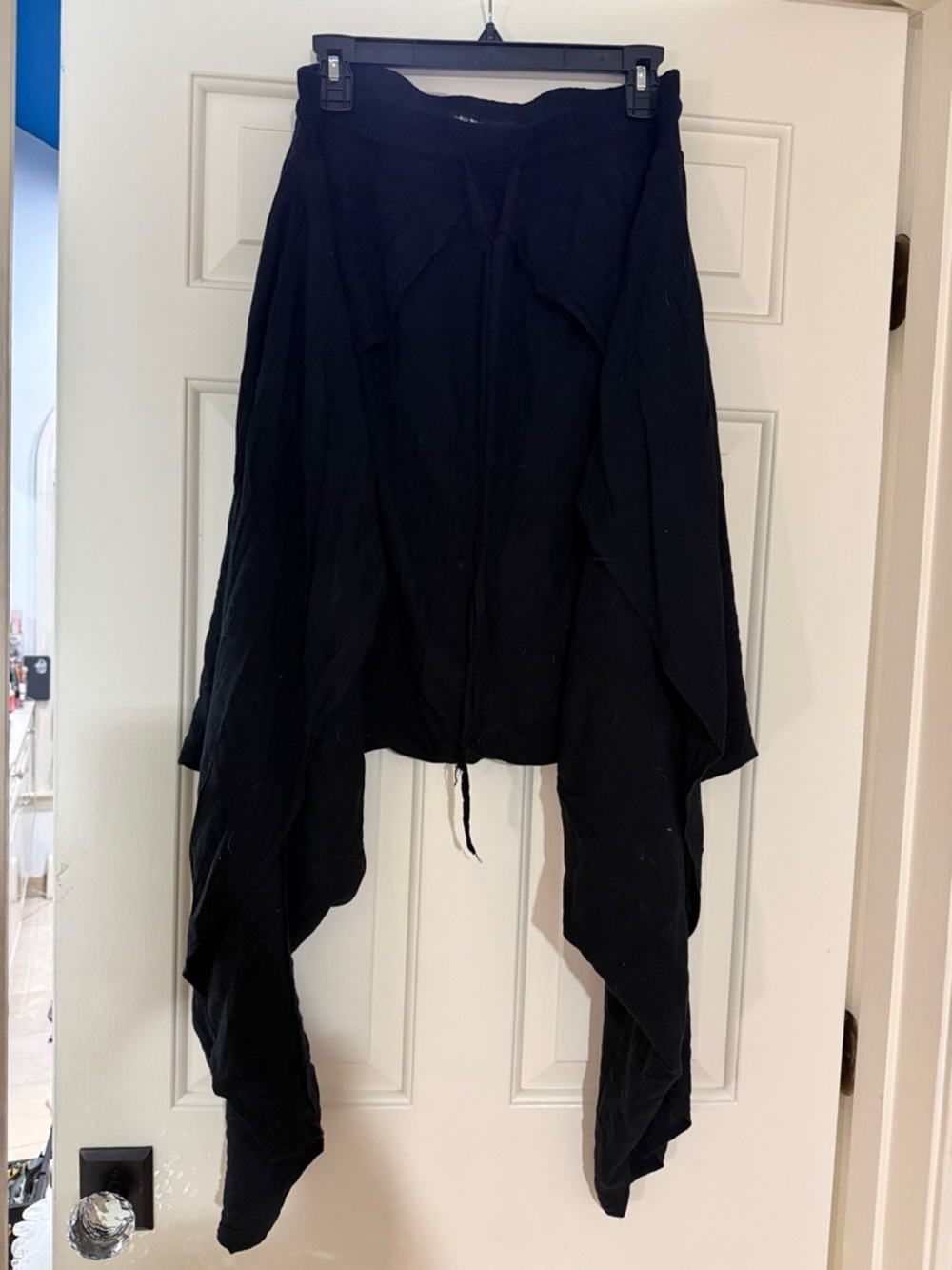 Women’s Black Draped Harem Pants - Lightweight Casual Style